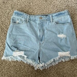 Ultra high rise mom shorts